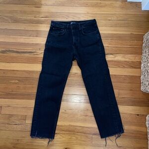Zara Woman’s Dark Denim Straight Jeans